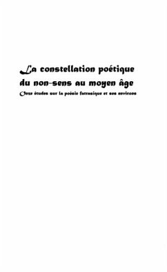 Constellation poetique du non-sens au mo (eBook, PDF)