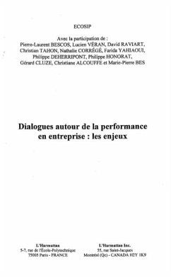 Dialogues autour de la performance en en (eBook, PDF) - Ecosip