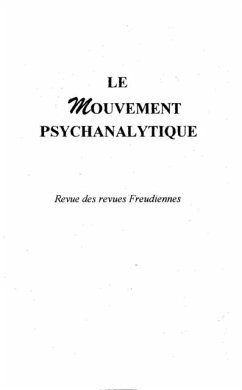 Le Mouvement Psychanalytique Vol. I, 1 (eBook, PDF)