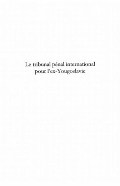 Cover Le tribunal penal international pour l'ex-Yougoslavie (eBook, PDF)