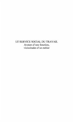 Cover Service social du travail le (eBook, PDF)