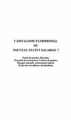 Capitalisme patrimonial ou nouveau statu (eBook, PDF)