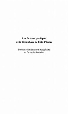 LES FINANCES PUBLIQUES DE LA REPUBLIQUE DE C?&quote;TE D'IVOIRE (eBook, PDF)