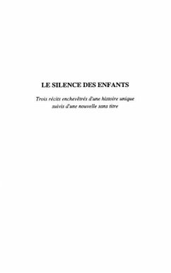 LE SILENCE DES ENFANTS (eBook, PDF)