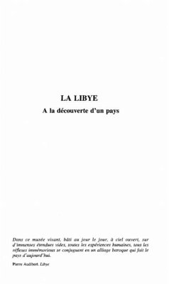 Cover LA LIBYE (eBook, PDF)