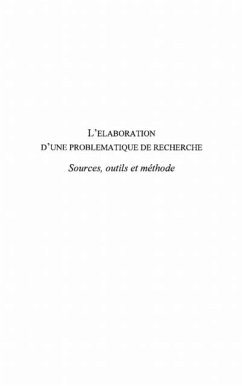 elaboration d'une problematique de reche (eBook, PDF) - Collectif