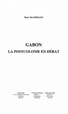 Gabon la postcolonie en debat (eBook, PDF)