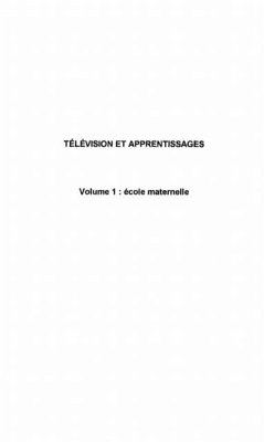 Cover Television et apprentissages (eBook, PDF)