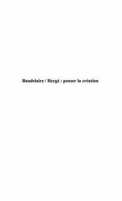 Baudelaire/herge: penser la creation (eBook, PDF) - Campario Jean-Francois