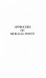 Approches de merleau-ponty (eBook, PDF) - Bild 1