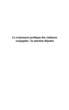 Cover Traitements juridique des violences conj (eBook, PDF)