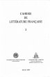 Cahiers de litterature francaise t.1... - Bild 1