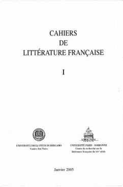 Cahiers de litterature francaise t.1 (eBook, PDF) Cahiers de litterature francaise t.1 (eBook, PDF)