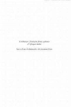 Cover LITTERATURE FEMININE FRANCOPHONE D'AFRIQUE NOIRE (eBook, PDF)