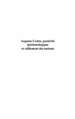 Auguste comte: posterite epistemologiqu (eBook, PDF)