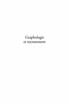 Cover Graphologie et recrutement (eBook, PDF)