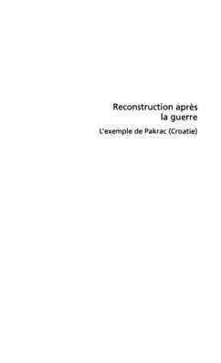 RECONSTRUCTION APRES LA GUERRE (eBook, PDF)