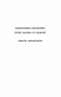 MARCHANDES DAKAROISES ENTRE MAISON ET MARCHE (eBook, PDF)