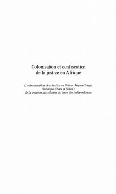 Cover COLONISATION ET CONFISCATION DE LA JUSTICE EN AFRIQUE (eBook, PDF)