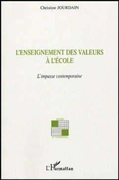 Cover L'enseignement des valeurs a l'ecole (eBook, PDF)