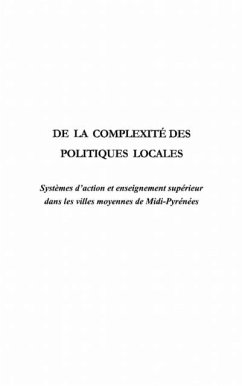 De la complexite des politiques locales (eBook, PDF)