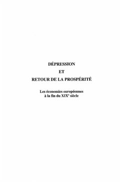 Cover Depression et retour de la prosperite (eBook, PDF)