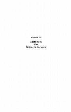 Cover INITIATION AUX METHODES DES SCIENCES SOCIALES (eBook, PDF)