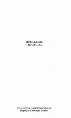 Cover Desarrois ouvriers (eBook, PDF)