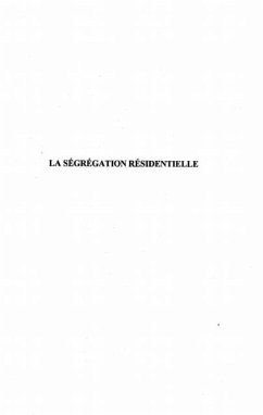 LA SEGREGATION RESIDENTIELLE (eBook, PDF)