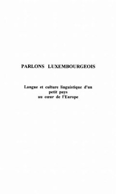 Parlons luxembourgeois (eBook, PDF) - Schanen Francois