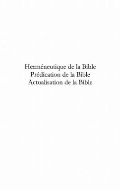 Hermeneutique predication actualisation (eBook, PDF)