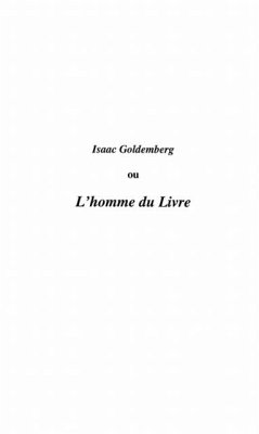 Isaac goldemberg ou l'homme dulivre (eBook, PDF)