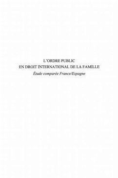 L'ordre public en droit international de la famille (eBook, PDF)