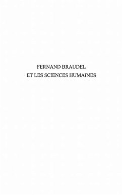 Fernand Braudel et les sciences humaines (eBook, PDF)