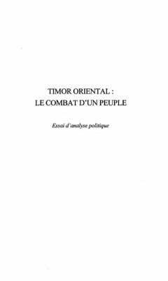 TIMOR ORIENTAL : LE COMBAT D'UN PEUPLE (eBook, PDF)