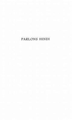 PARLONS HINDI (eBook, PDF)
