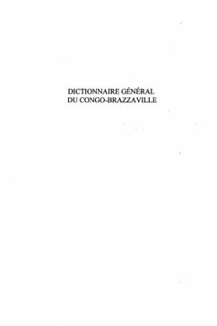 Cover Dictionnaire general du congo-brazzavill (eBook, PDF)
