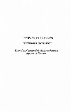 Espace et le temps chez newtonet chez k (eBook, PDF)