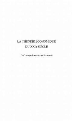 LA THEORIE ECONOMIQUE DU XXIe SIECLE (eBook, PDF)