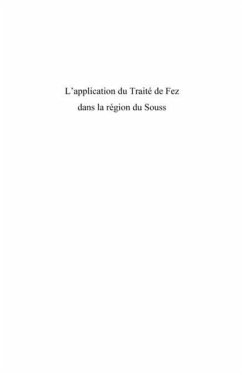 L'application du traite de fez dans la region de souss - la (eBook, PDF)