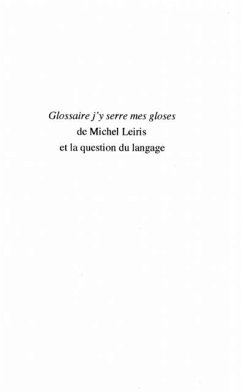 Cover Glossaire j'y serre mes gloses (eBook, PDF)