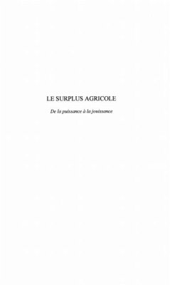 Cover LE SURPLUS AGRICOLE (eBook, PDF)