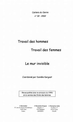 Cover TRAVAIL DES HOMMES, TRAVAIL DES FEMMES (eBook, PDF)