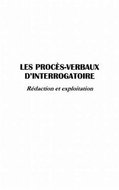 Cover Les proces-verbaux d'interrogatoire (eBook, PDF)