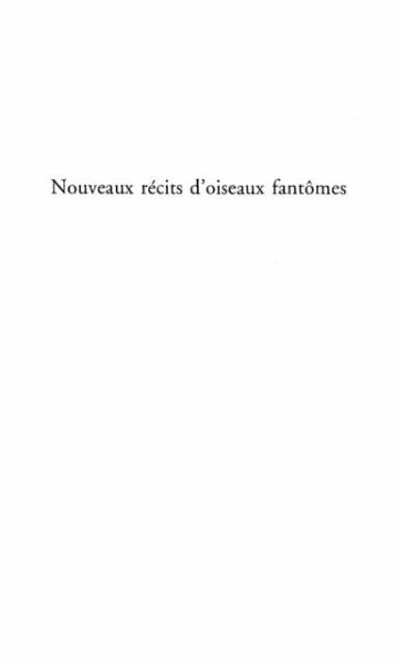 Nouveaux recits d'oiseaux fantomes (eBook, PDF) Nouveaux recits d'oiseaux fantomes (eBook, PDF)