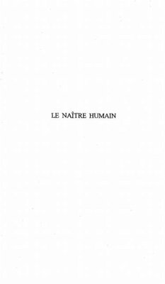 Cover LE NAITRE HUMAIN (eBook, PDF)