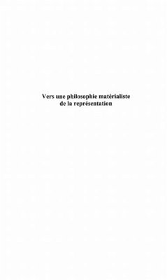 Vers une philosophie materialiste de la (eBook, PDF)