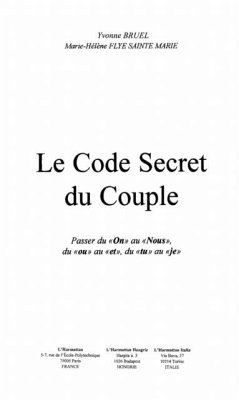 Cover Code secret du couple: passer du on au nous (eBook, PDF)
