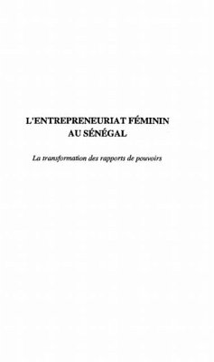 L'ENTREPRENEURIAT FEMININ AU SENEGAL (eBook, PDF)