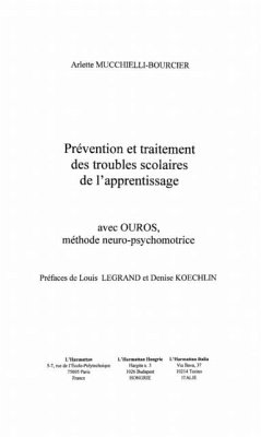 PREVENTION ET TRAITEMENT DES TROUBLES SCOLAIRES DE L'APPRENT (eBook, PDF)